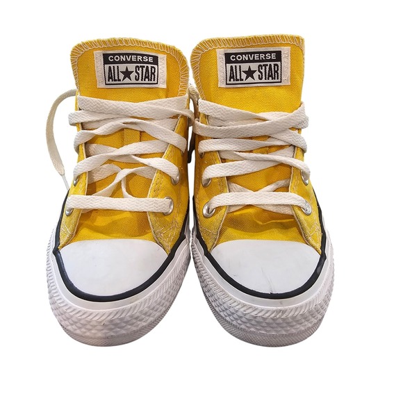 Converse All Star Low Top Yellow Canvas Sneakers Unisex Mens 4 Womens 6 - Picture 1 of 6